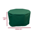 Round garden table cover green 128cm dimensions