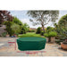Round garden table cover green 94cm