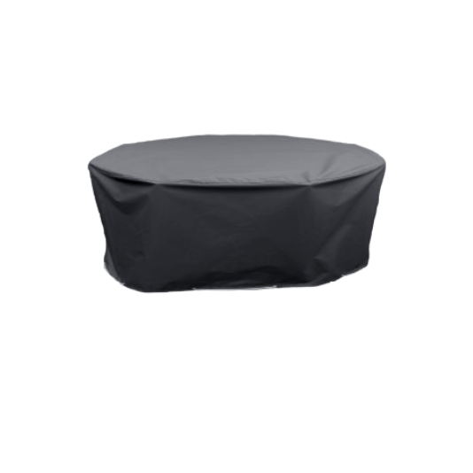 Round garden table cover grey