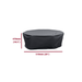 Round side table cover grey 51cm dimensions