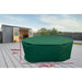 Round table and chairs cover green 250cm