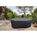 Round table and chairs cover grey 226cm