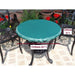 Round table top cover green 155cm
