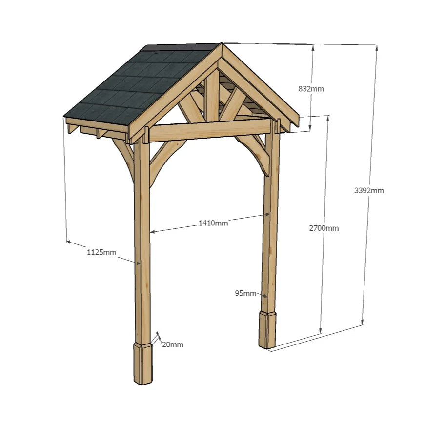 Felt Shingle Roof Porch