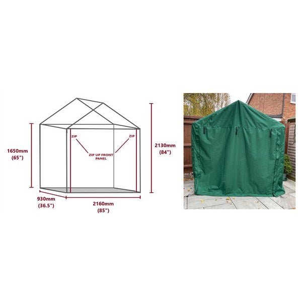 Tenby arbour cover dimensions