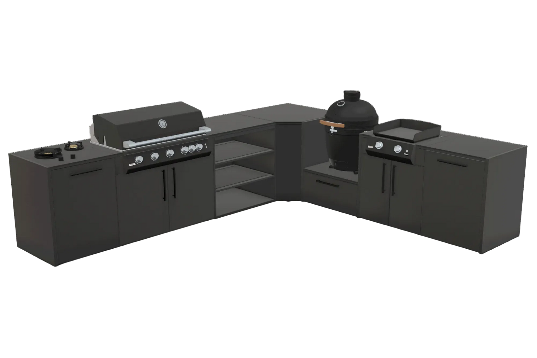Nero Riverwash worktop – The Family Table Outdoor Kitchen