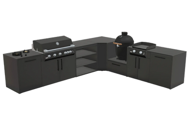 Nero Riverwash worktop – The Family Table Outdoor Kitchen