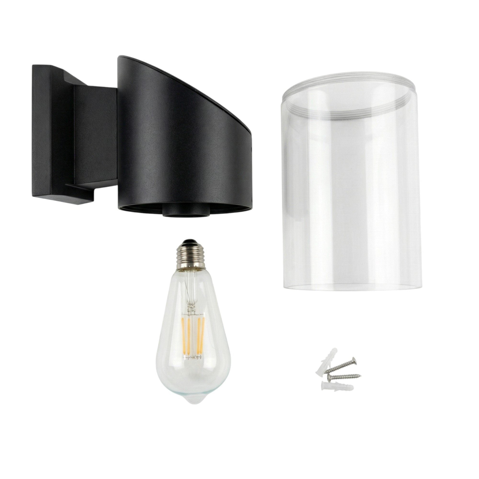 ZOLUNA Rob Black Solar Wall Light